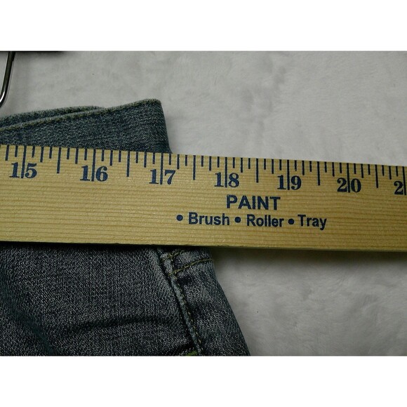 Liz Claiborne Boot Cut Jeans Size 14 Embroidered Flowers Blue Pockets Denim - Picture 13 of 16